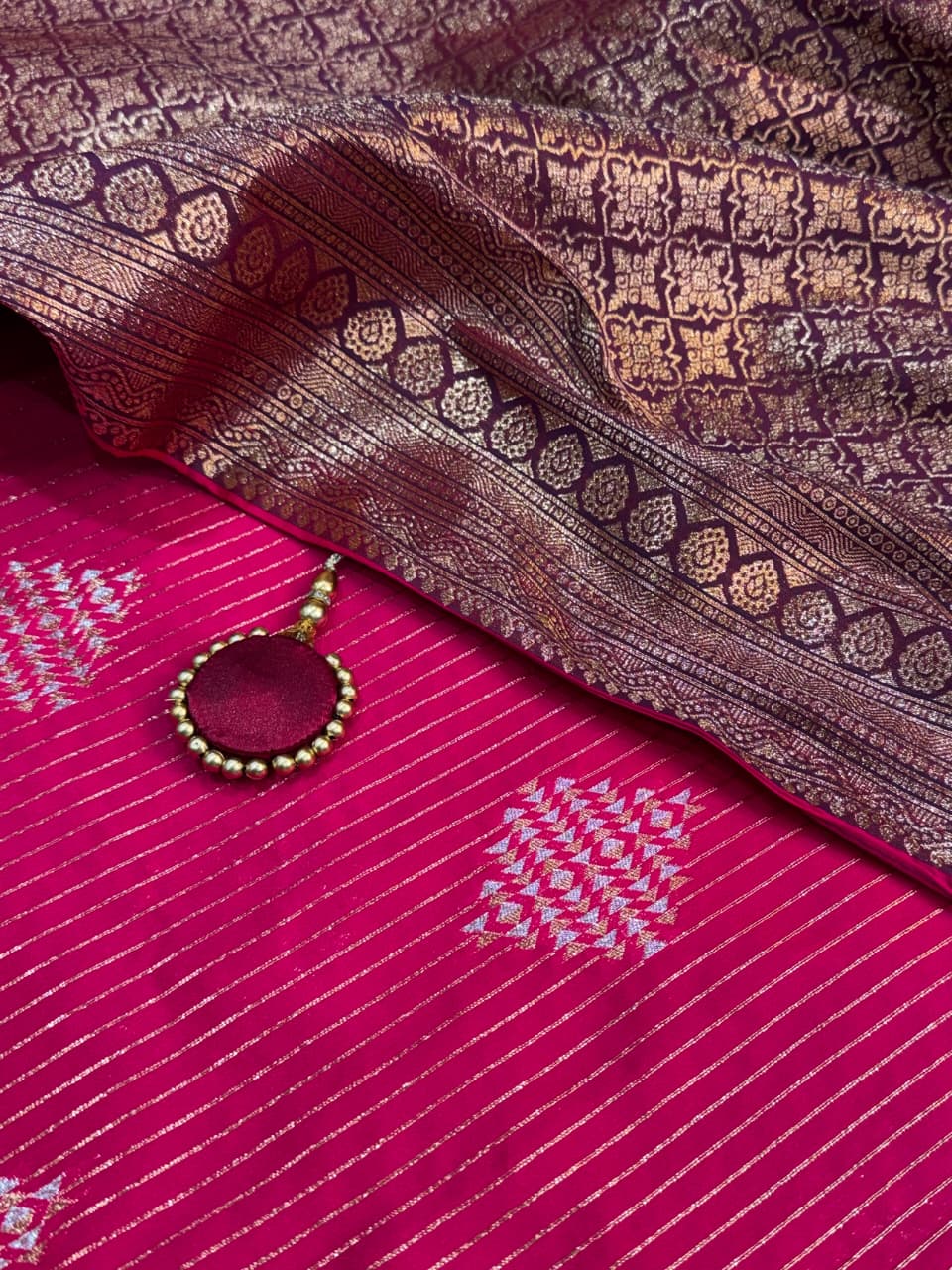 Banarasi Silk Saree with Blouse Piece | Zari Weaving | Wedding & Festive Wear